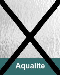 Aqualite decorative glass sample
