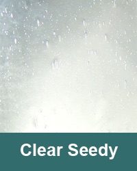 Clear Seedy decorative glass sample