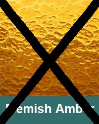 Flemish Amber decorative glass sample