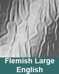 Flemish Large English decorative glass sample