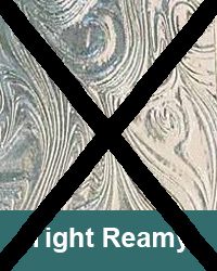 Tight Reamy decorative glass sample